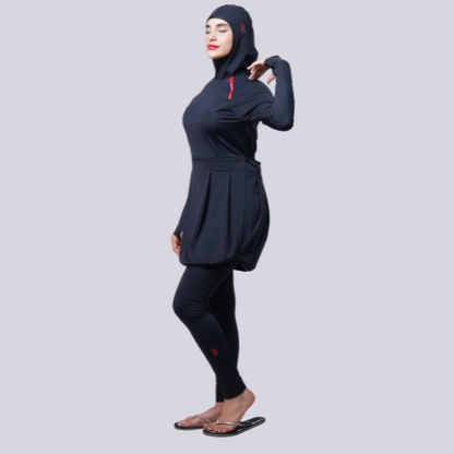 Women's 3-Piece Burkini Leggings Set – Tunic, Leggings, Hijab | Modest Sun™