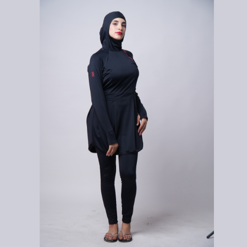 Women's 3-Piece Burkini Leggings Set – Tunic, Leggings, Hijab | Modest Sun™